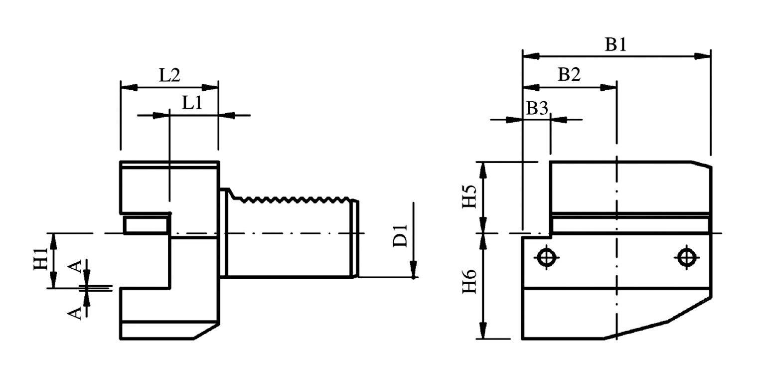 Portaherramientas de diámetro exterior radial serie B B2