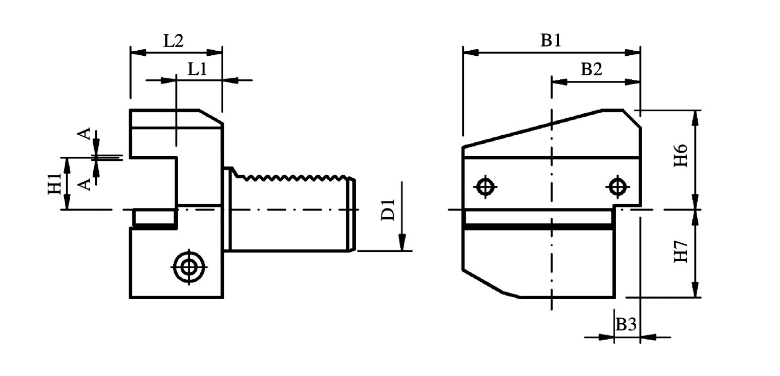 Portaherramientas de diámetro exterior radial serie B B3