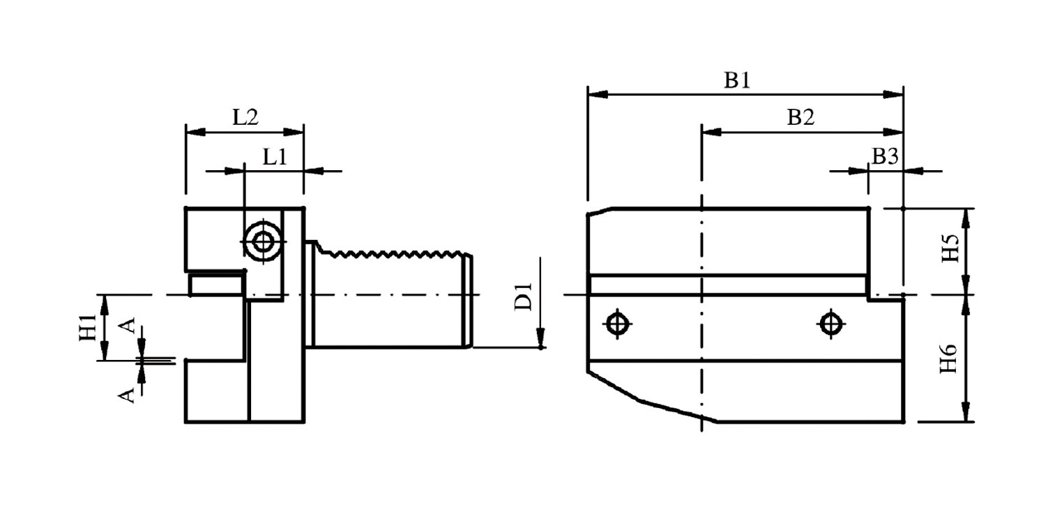 Portaherramientas de diámetro exterior radial serie B B5