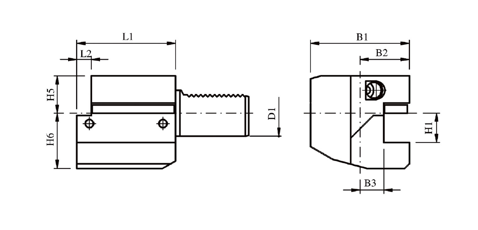 Portaherramientas de diámetro exterior axial serie C C1