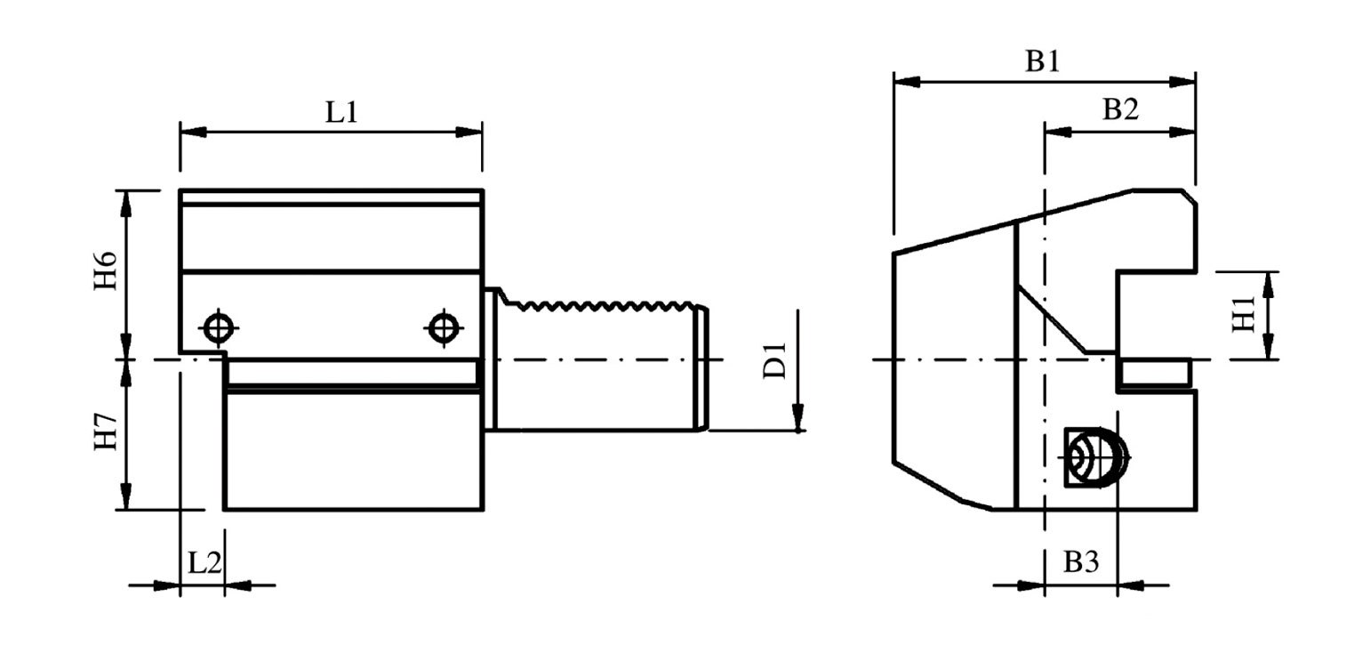 Portaherramientas de diámetro exterior axial serie C C3