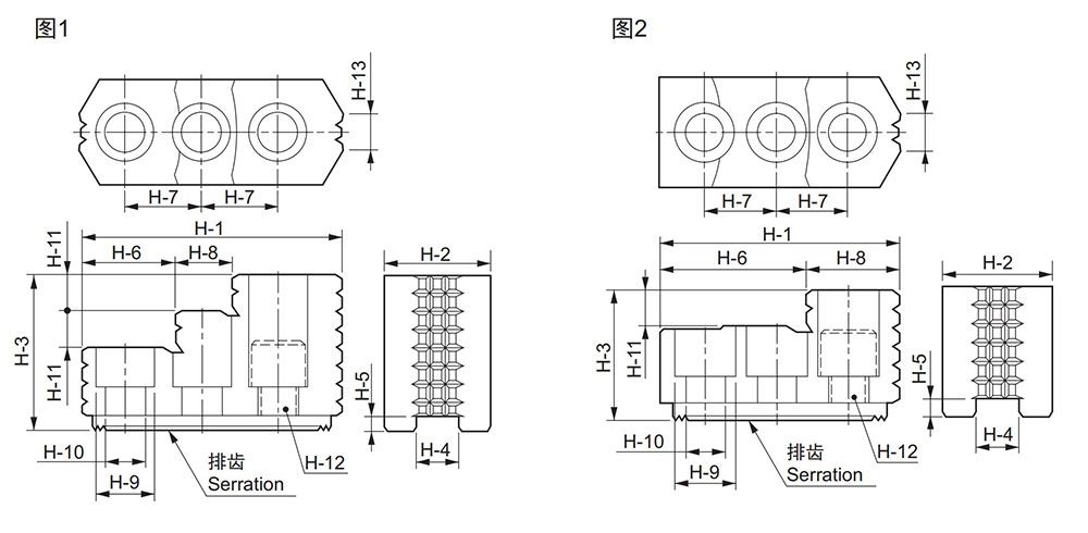 HJ-Hard Jaw for Hydraulic Power Chuck