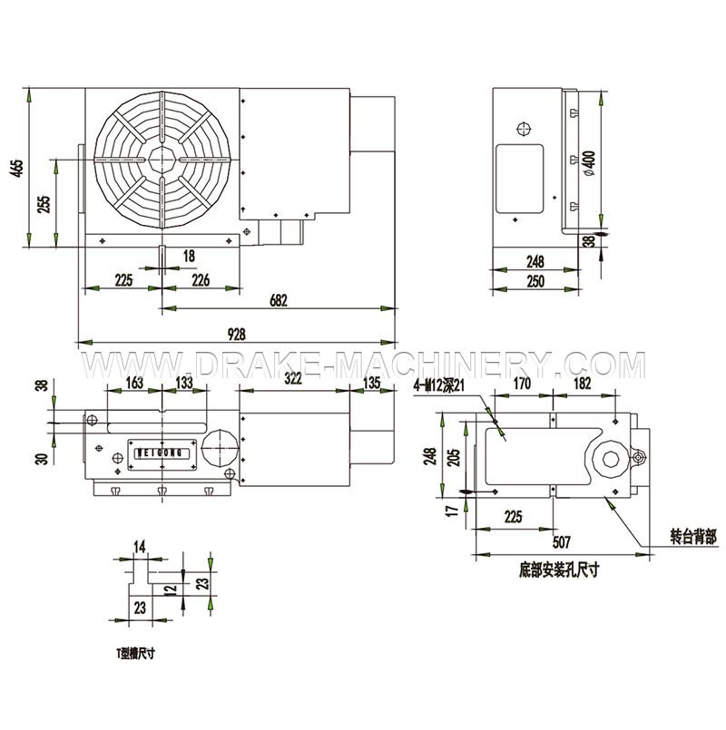 WGNC-400DA DN Large Bore Hydraulic Brake System